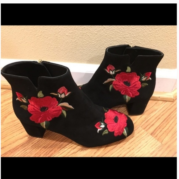 Kate Spade embroidered Langton Ankle Boots heels size 6 nwot - Picture 7 of 7